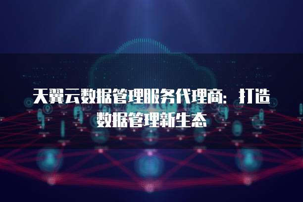 天翼云数据管理服务代理商:打造数据管理新生态