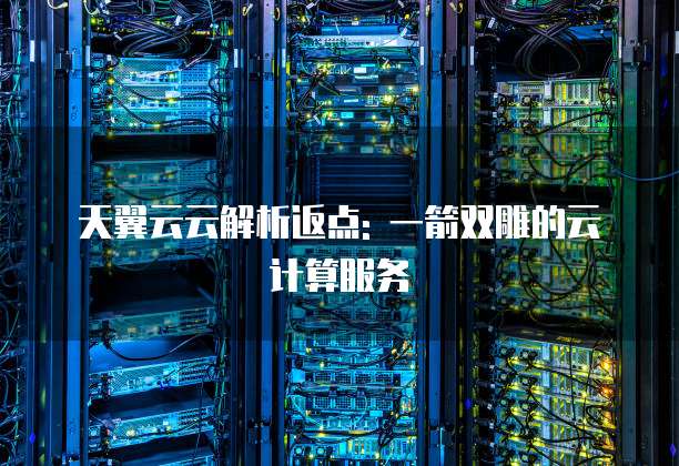 天翼云云解析返点: 一箭双雕的云计算服务