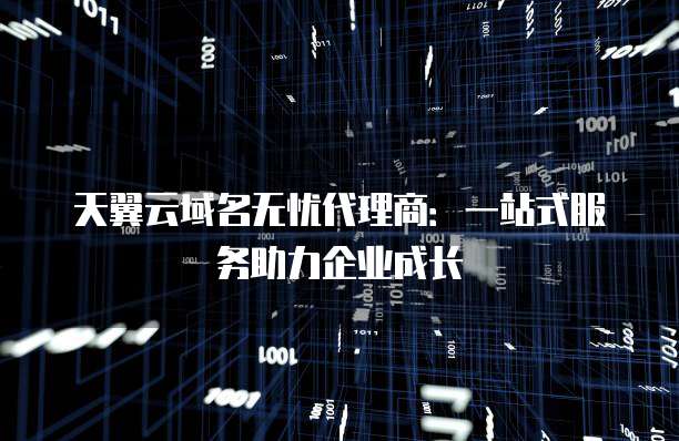 天翼云域名无忧代理商:一站式服务助力企业成长