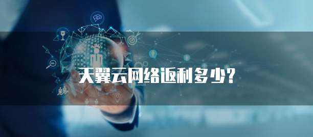 天翼云网络返利多少?