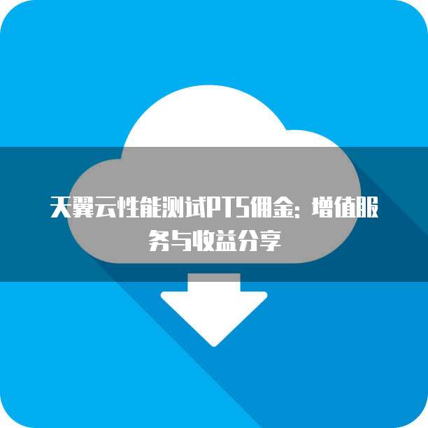 天翼云性能测试PTS佣金: 增值服务与收益分享