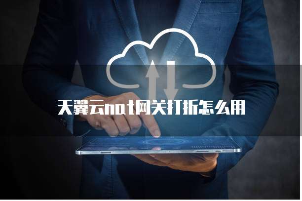 天翼云nat网关打折怎么用