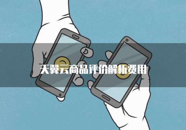天翼云商品评价解析费用