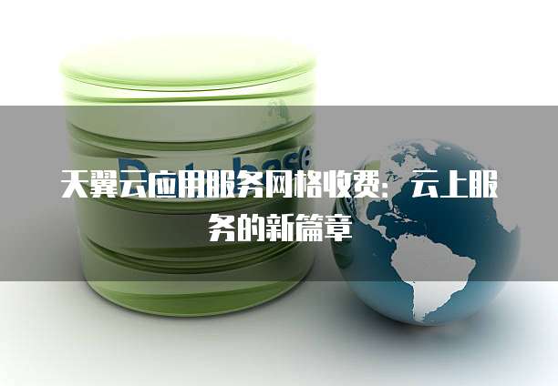天翼云应用服务网格收费:云上服务的新篇章