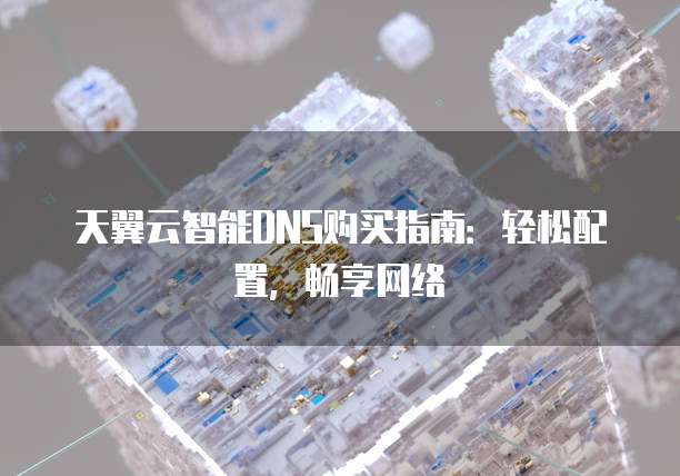 天翼云智能DNS购买指南:轻松配置,畅享网络