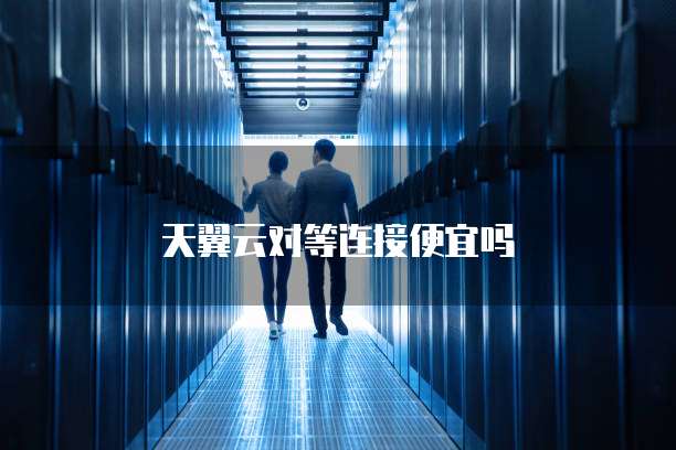 天翼云对等连接便宜吗