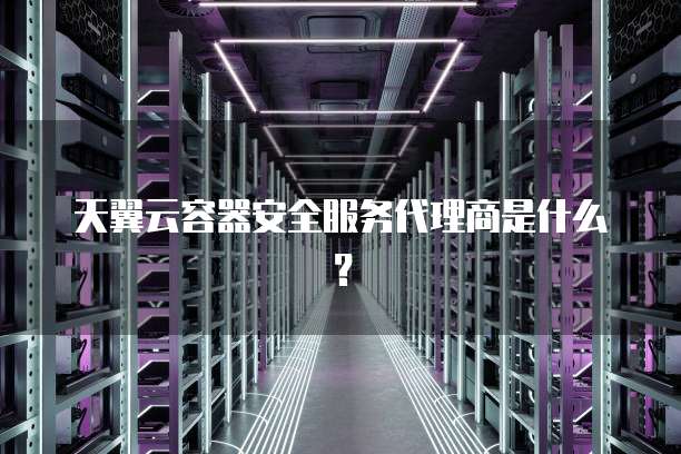 天翼云容器安全服务代理商是什么?