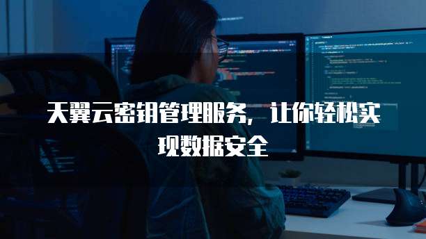 天翼云密钥管理服务,让你轻松实现数据安全