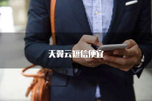 天翼云短信便宜