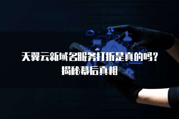 天翼云新域名服务打折是真的吗?揭秘幕后真相
