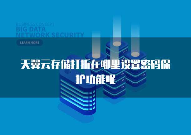 天翼云存储打折在哪里设置密码保护功能呢