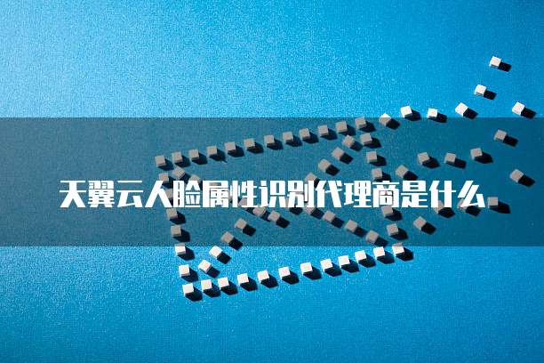 天翼云人脸属性识别代理商是什么
