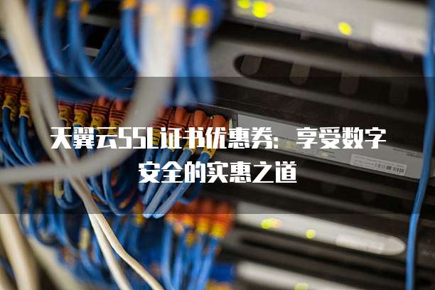 天翼云SSL证书优惠券:享受数字安全的实惠之道