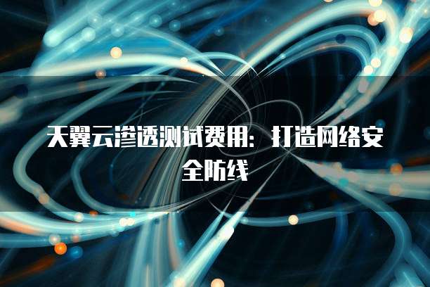 天翼云渗透测试费用：打造网络安全防线