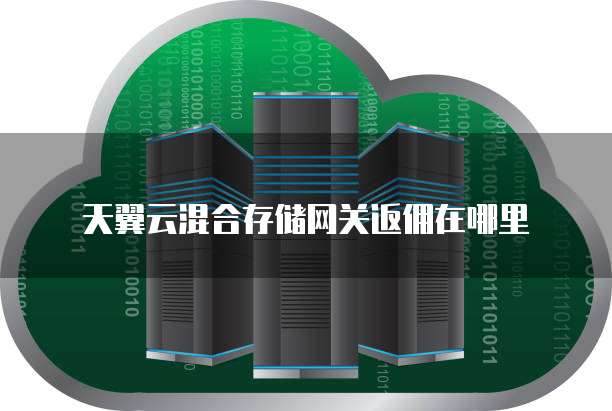 天翼云混合存储网关返佣在哪里