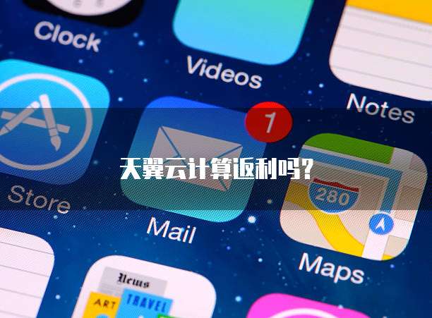天翼云计算返利吗?