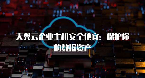 天翼云企业主机安全便宜:保护你的数据资产