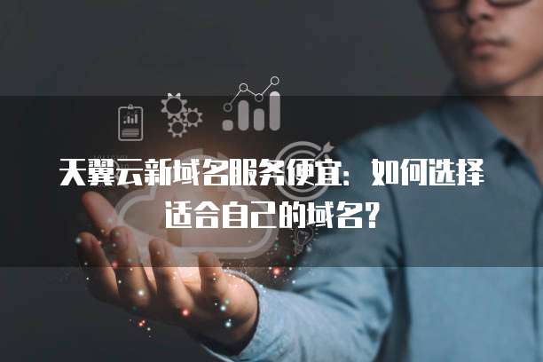 天翼云新域名服务便宜:如何选择适合自己的域名?