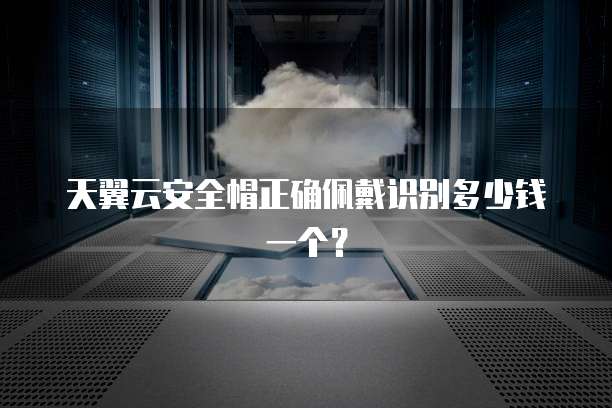 天翼云安全帽正确佩戴识别多少钱一个？