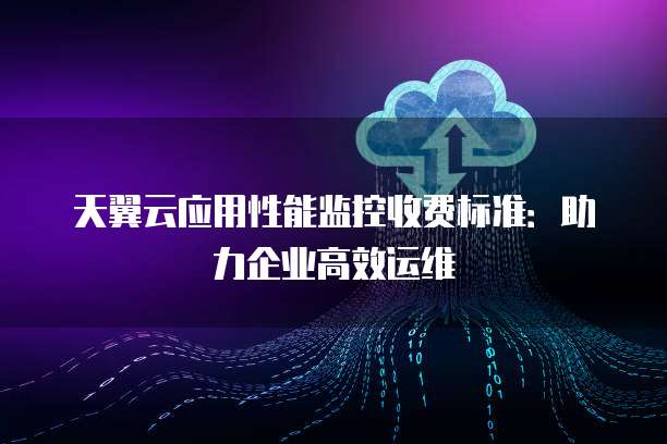 天翼云应用性能监控收费标准:助力企业高效运维