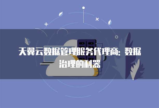 天翼云数据管理服务代理商: 数据治理的利器