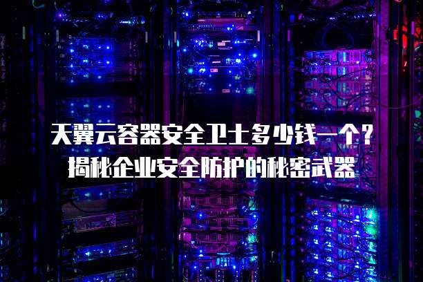 天翼云容器安全卫士多少钱一个？揭秘企业安全防护的秘密武器