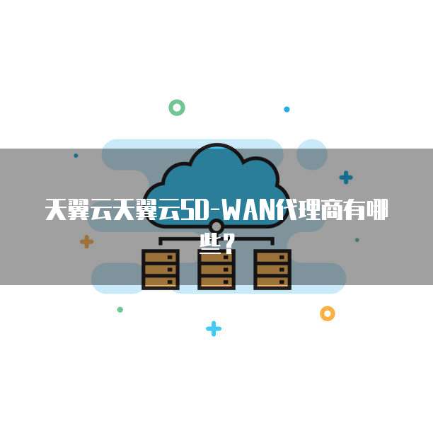 天翼云天翼云SD-WAN代理商有哪些?