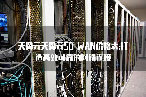 天翼云天翼云SD-WAN价格表:打造高效可靠的网络连接