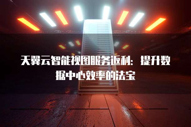 天翼云智能视图服务返利:提升数据中心效率的法宝