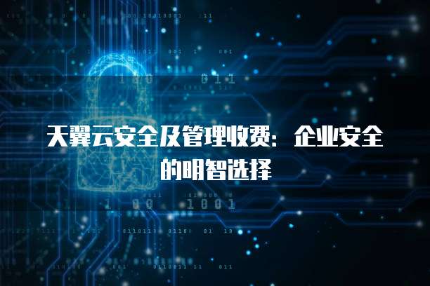 天翼云安全及管理收费：企业安全的明智选择