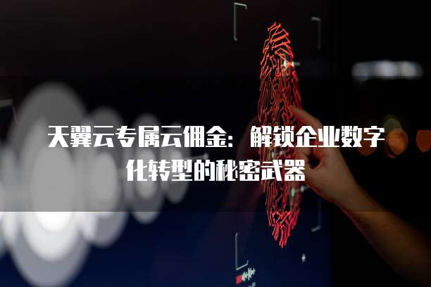 天翼云专属云佣金:解锁企业数字化转型的秘密武器