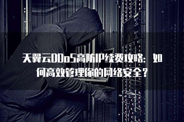天翼云DDoS高防IP续费攻略:如何高效管理你的网络安全?