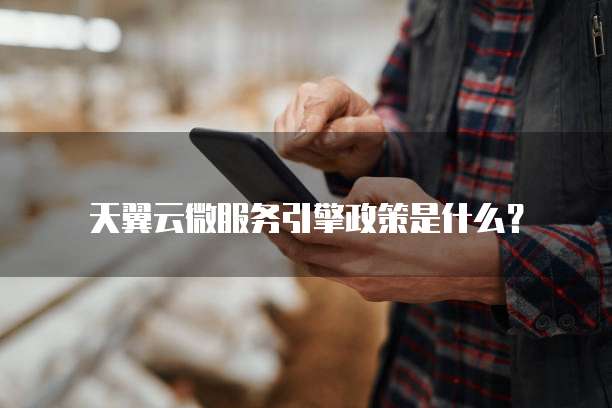 天翼云微服务引擎政策是什么?