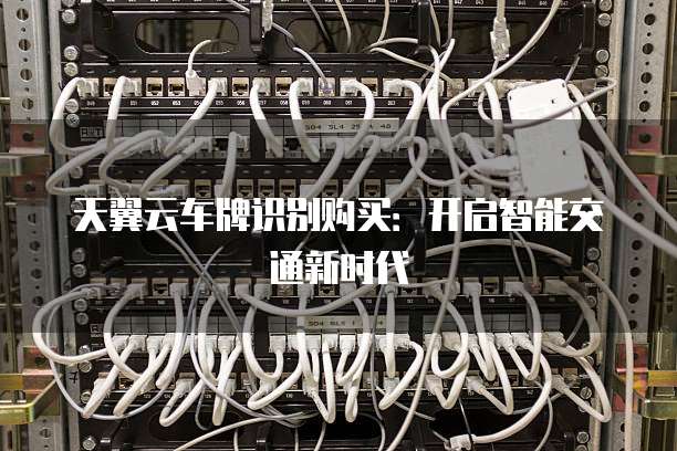 天翼云车牌识别购买：开启智能交通新时代