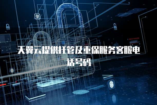 天翼云提供托管及重保服务客服电话号码