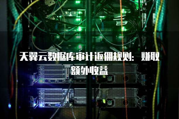 天翼云数据库审计返佣规则:赚取额外收益