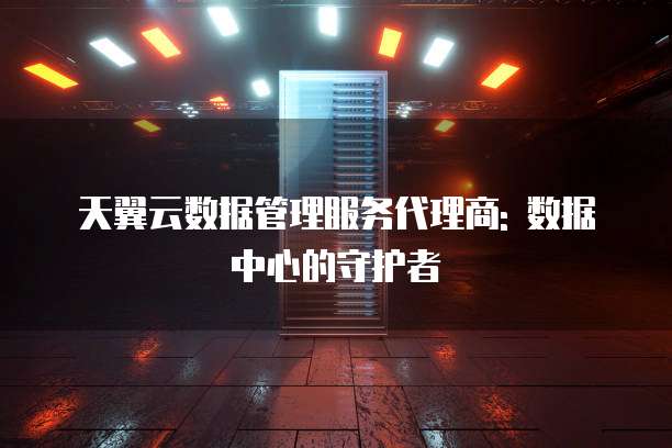 天翼云数据管理服务代理商: 数据中心的守护者