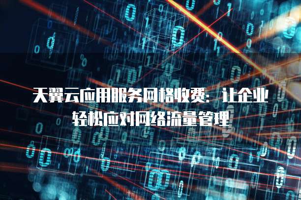 天翼云应用服务网格收费：让企业轻松应对网络流量管理