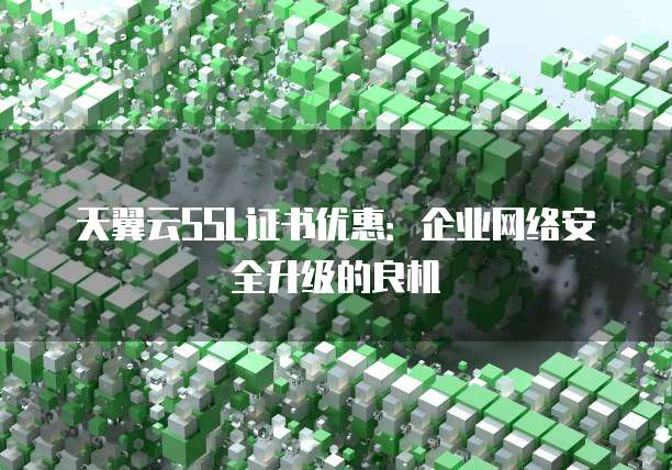 天翼云SSL证书优惠:企业网络安全升级的良机