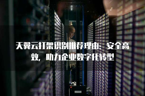 天翼云打架识别推荐理由:安全高效,助力企业数字化转型