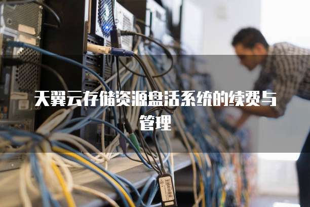 天翼云存储资源盘活系统的续费与管理