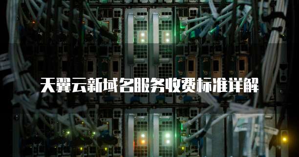 天翼云新域名服务收费标准详解