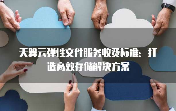 天翼云弹性文件服务收费标准:打造高效存储解决方案