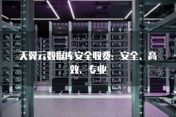 天翼云数据库安全收费:安全、高效、专业