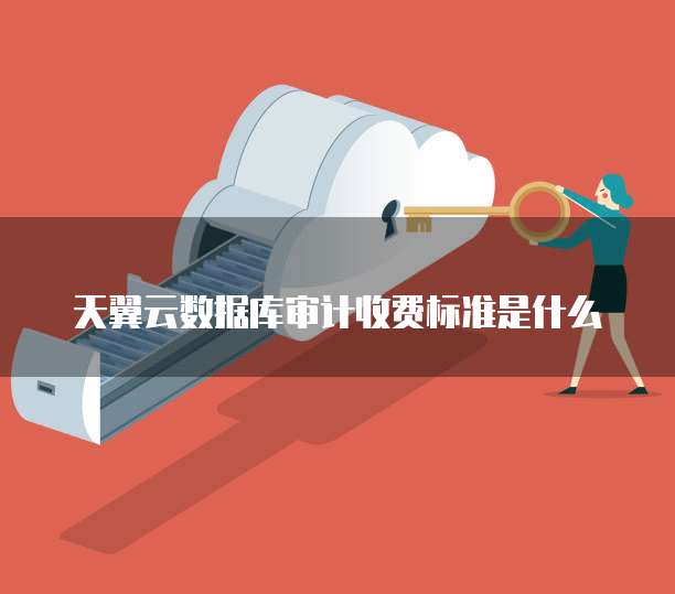 天翼云数据库审计收费标准是什么