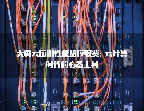 天翼云应用性能监控收费: 云计算时代的必备工具