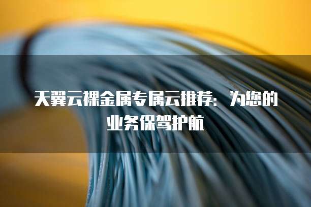 天翼云裸金属专属云推荐:为您的业务保驾护航