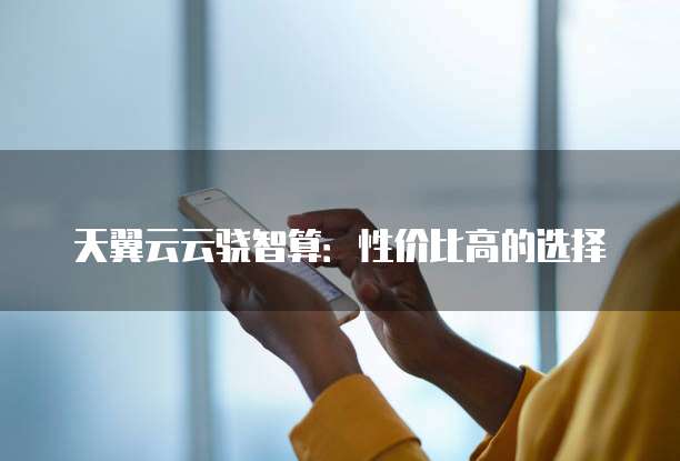 天翼云云骁智算:性价比高的选择