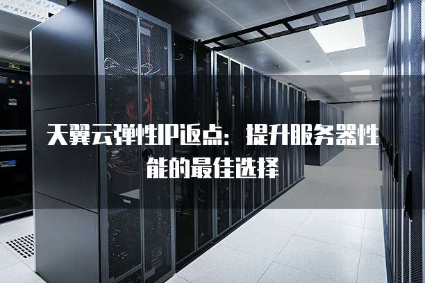 天翼云弹性IP返点：提升服务器性能的最佳选择
