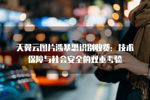 天翼云图片涉暴恐识别收费:技术保障与社会安全的双重考验